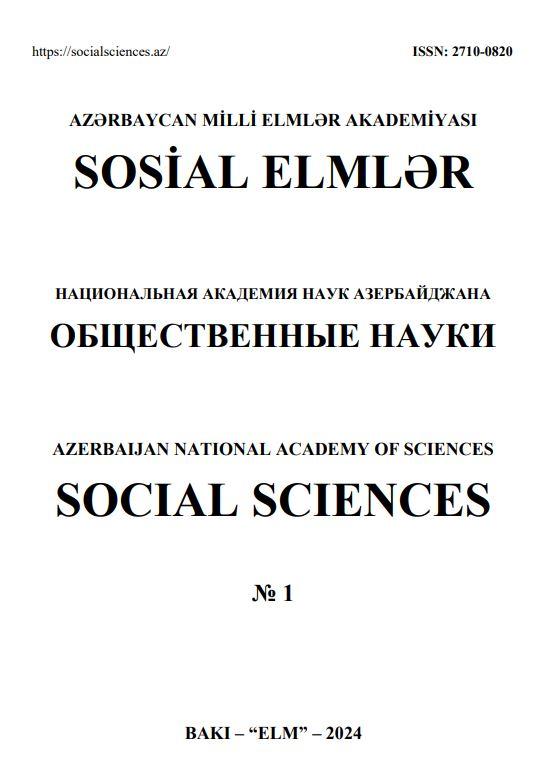 "Sosial elmlər" jurnalı №1 2024