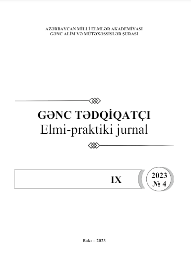 Gənc tədqiqatçı jurnalı №4 2023
