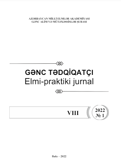 Gənc tədqiqatçı jurnalı №1 2022