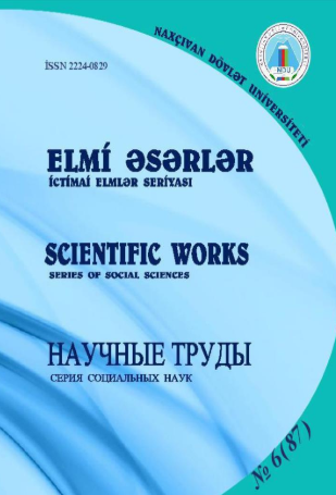 Elmi əsərlər. İctimai elmlər seriyası jurnalı №6 2017