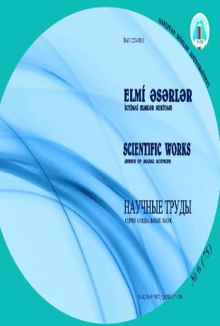 Elmi əsərlər. İctimai elmlər seriyası jurnalı №6 2016