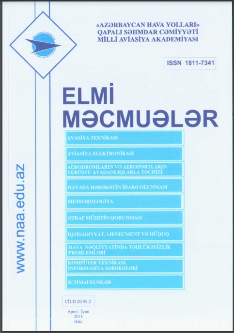 Elmi Məcmuələr Jurnalı Cild 20 №2 2018