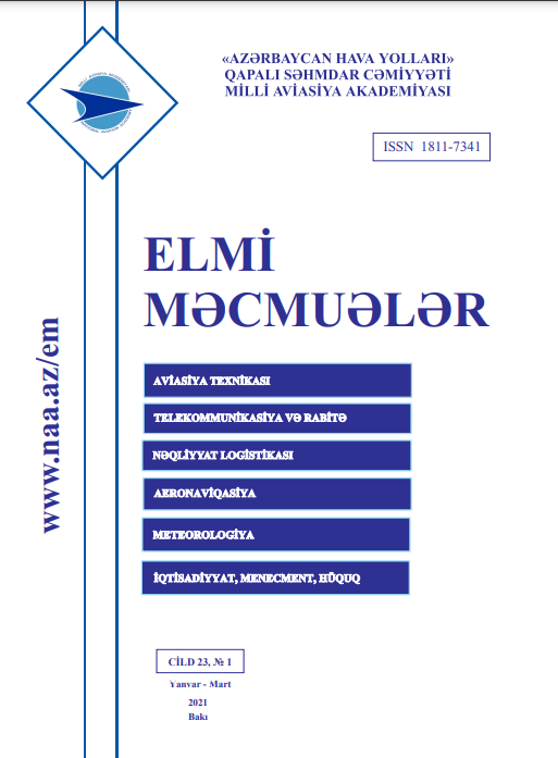 Elmi Məcmuələr Jurnalı Cild 23 №1 2021