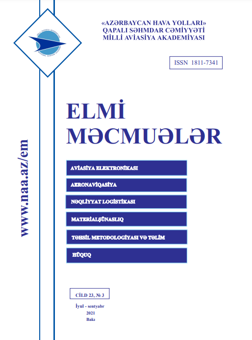 Elmi Məcmuələr Jurnalı Cild 23 №3 2021