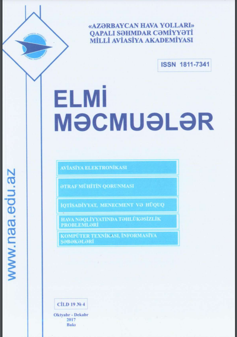 Elmi Məcmuələr Jurnalı Cild 19 №4 2017
