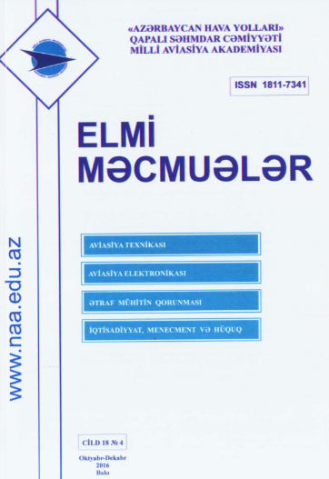 Elmi Məcmuələr Jurnalı Cild 18 №4 2016