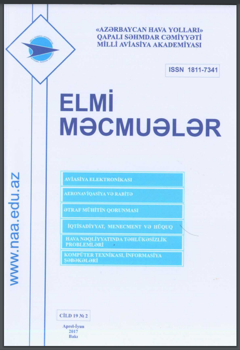 Elmi Məcmuələr Jurnalı Cild 19 №2 2017