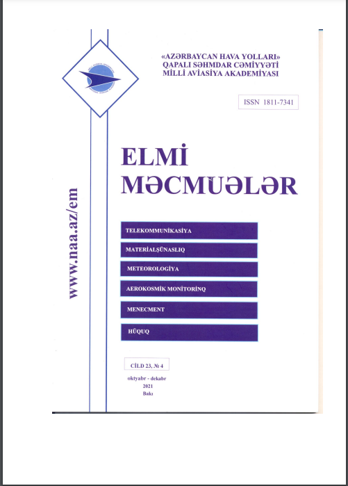 Elmi Məcmuələr Jurnalı Cild 23 №4 2021