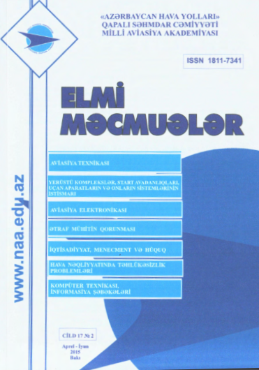 Elmi Məcmuələr Jurnalı Cild 17 №2 2015