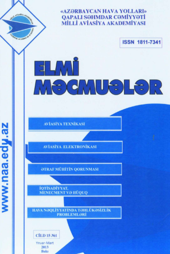Elmi Məcmuələr Jurnalı Cild 15 №1 2013