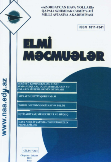 Elmi Məcmuələr Jurnalı Cild 17 №4 2015