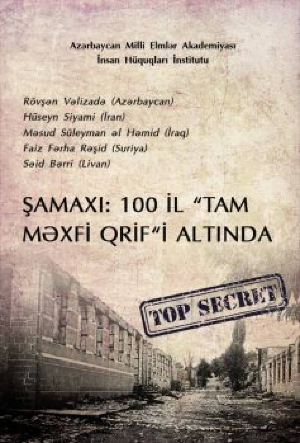 Announcement (“shamakhi – 100 years under “confidentially” signature stamp”)