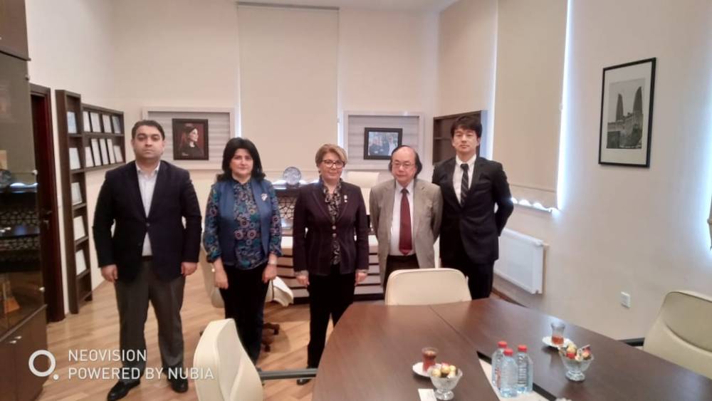 A meeting was held with Japanese professors