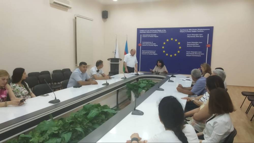 The institute held training on civil defense