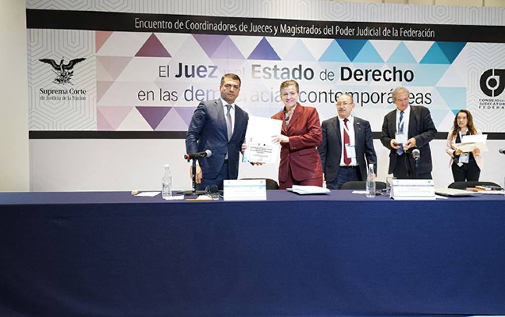 The Supreme Court and the Federal Council of Justice of Mexico awarded with a gratitude letter researcher of the Institute on Law and Human Rights of ANAS