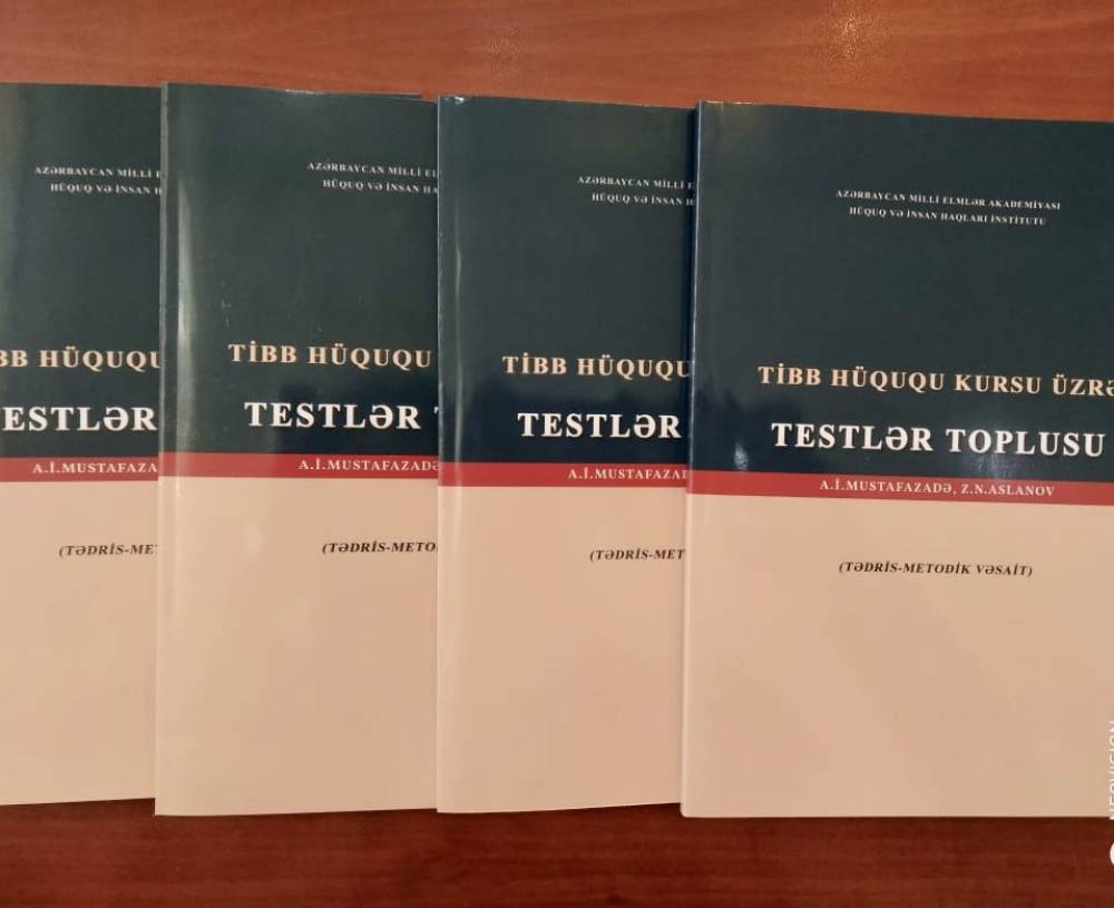 Published the first bank of tests for the course “Medical Law”