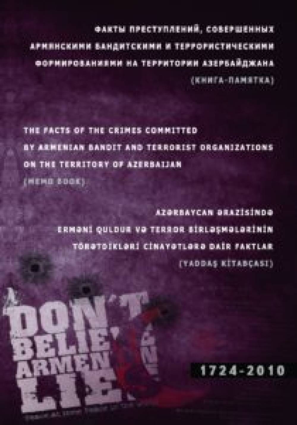 The facts of the crimes committed by armenian bandit and terrorist organizations on the territory of Azerbaijan